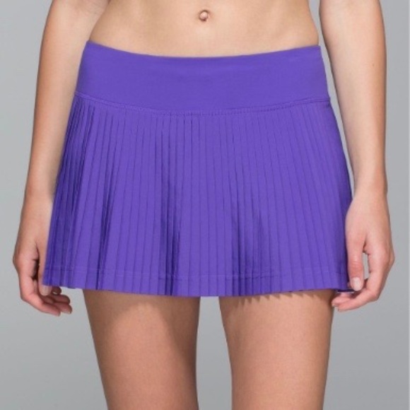 lululemon athletica Dresses & Skirts - Lululemon Pleat To Street Skirt II Iris Flower 4